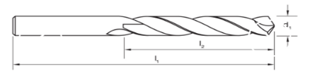 Tipo reto métrico da flauta da espiral da pata dos bocados de broca da torção do HSS do aço do cobalto M35