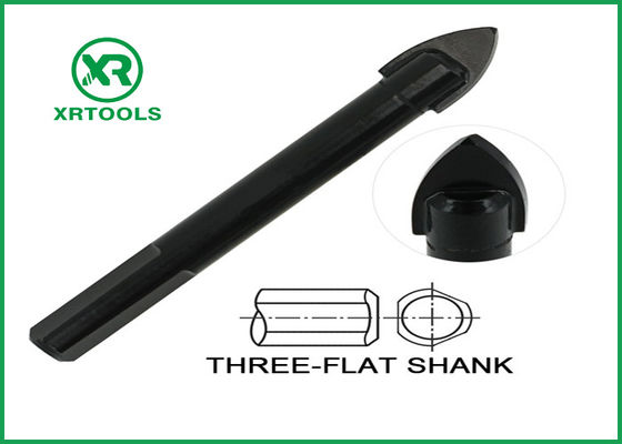 comprar Material liso do aço carbono da pata do bocado de broca três de vidro pretos do corte de Oxided fabricação em linha