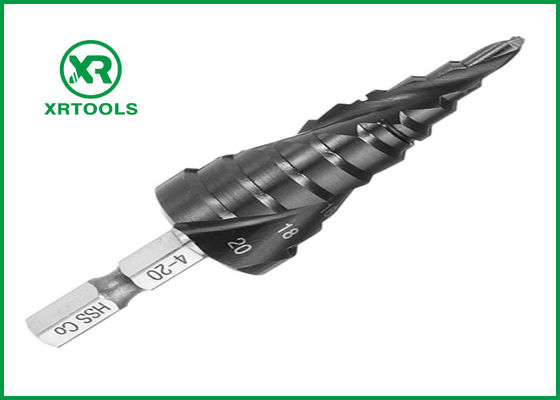 comprar Bocado de broca terminado preto da etapa do HSS, bocado de broca da etapa do titânio para a folha de metal fabricação em linha